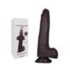Realistic Soft Touch Brown 10" Dildo. Dual Layered Flexible Dildo.