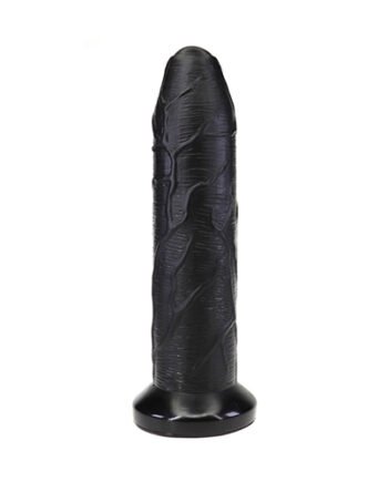 Black Uncut 10-inch Dildo