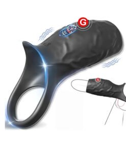 Black 10 Speed Vibrating Sleeve