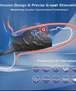 Black 10 Speed Vibrating Sleeve