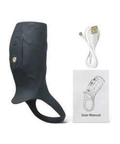 Black 10 Speed Vibrating Sleeve