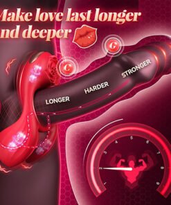 10 Speeds Vibrating Penis Ring with Balls Massager