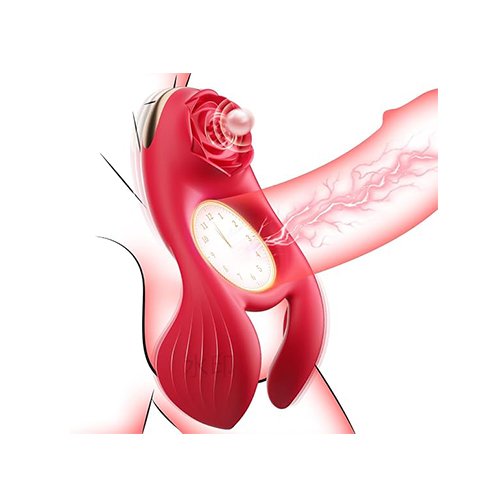 10 Speeds Vibrating Penis Ring with Balls Massager