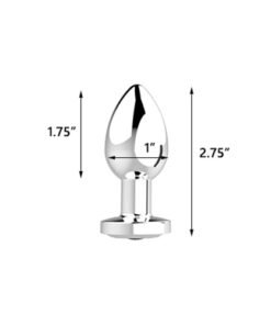 LED Light Up Metal Butt Plug - Small Size