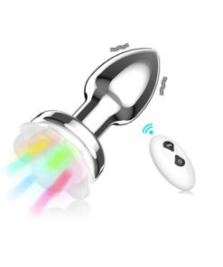 LED Light Up Metal Butt Plug - Small Size