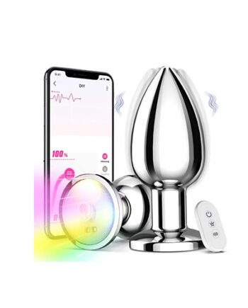 LED Light Up Metal Butt Plug - Small Size
