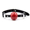 Red black gag ball