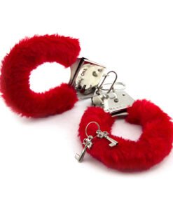 red furry handcuff