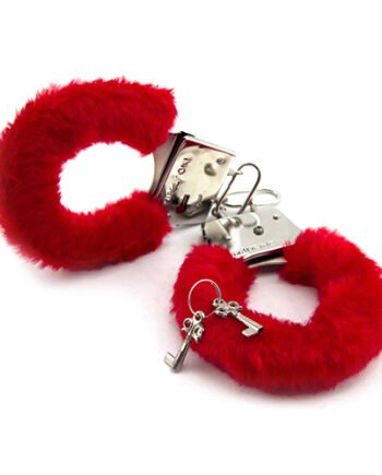 red furry handcuff