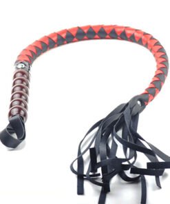 Black and red whip