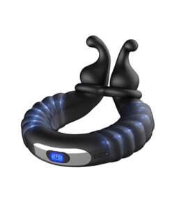 10 Speed Vibrating Cock Ring with Clit Stimulation