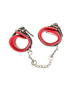 Red and Black Deluxe Padded Handcuff.