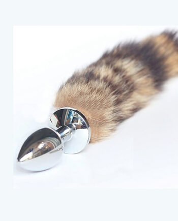Fox tail large butt plug
