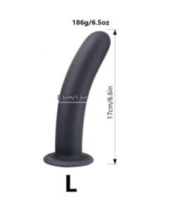 Large Black Pegging Dildo. Strap-On Compatible. Anal Play