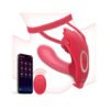 App & Remote Control Wearable Butterfly Panty Vibrator with Red Thong
