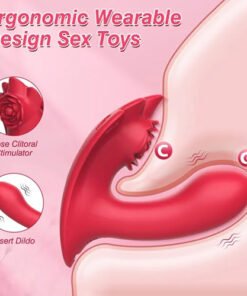 App & Remote Control Wearable Butterfly Panty Vibrator with Red Thong