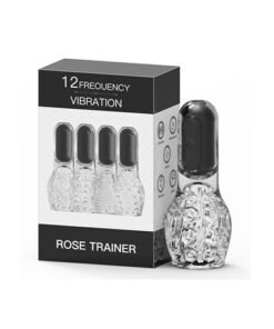Male Penis Head Vibrator - Rose Trainer, Rechargeable, 10 Speed