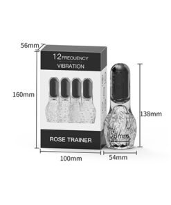 Male Penis Head Vibrator - Rose Trainer, Rechargeable, 10 Speed