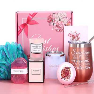 Rose Gold Tumbler Set