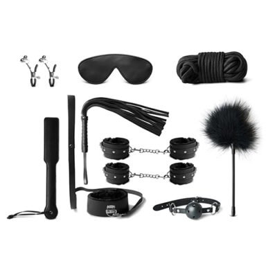 10-piece Black Bondage Set