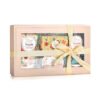 Rose 4pcs Water Lotion Gift Set - Hand & Foot Cream, Handmade Soap, Scented Candle