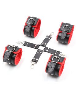 HogTie Restraints Set - Handcuffs and Ankle Cuff HogTie Bondage