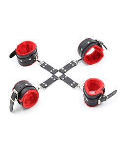 HogTie Restraints Set - Handcuffs and Ankle Cuff HogTie Bondage