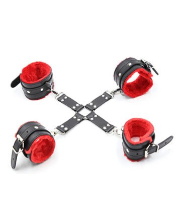 HogTie Restraints Set - Handcuffs and Ankle Cuff HogTie Bondage