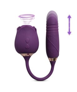 Purple thrusting rose with thrusting vibrator