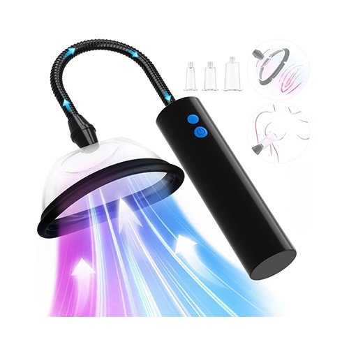 3-Speeds Rechargeable Pussy Pump with 5 Different Size Cups