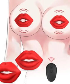 Red Lips Remote Control Nipples Clamps