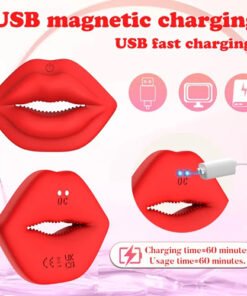 Red Lips Remote Control Nipples Clamps
