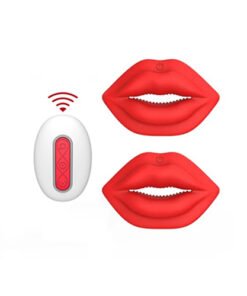 Red Lips Remote Control Nipples Clamps
