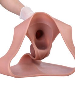 Premium Men 8 inch Hollow Silicone Strap On Jockey